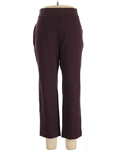 Pre-owned Lands' End Dress Pants In Burgundy