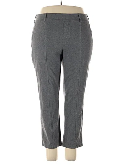 Pre-owned Lands' End Dress Pants In Gray