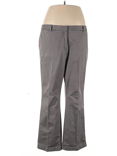 Pre-owned Lands' End Dress Pants In Gray