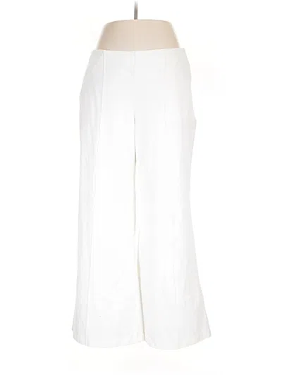Pre-owned Lands' End Dress Pants In Ivory