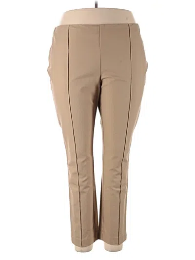 Pre-owned Lands' End Dress Pants In Tan