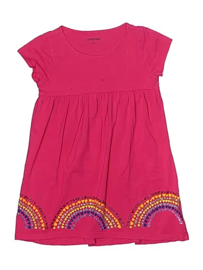 Pre-owned Lands' End Kids'  Dress In Pink