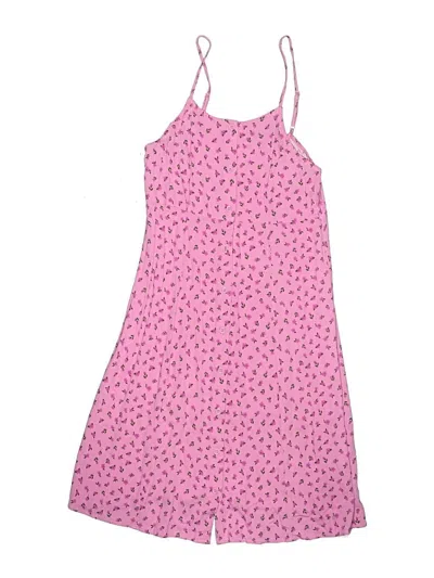 Pre-owned Lands' End Kids'  Dress In Pink
