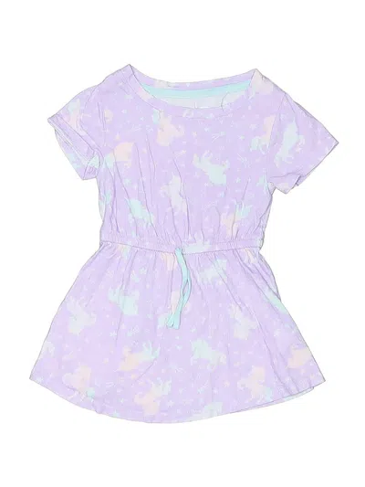 Pre-owned Lands' End Kids'  Dress In Purple