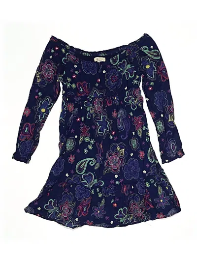 Pre-owned Lands' End Kids'  Dress In Purple