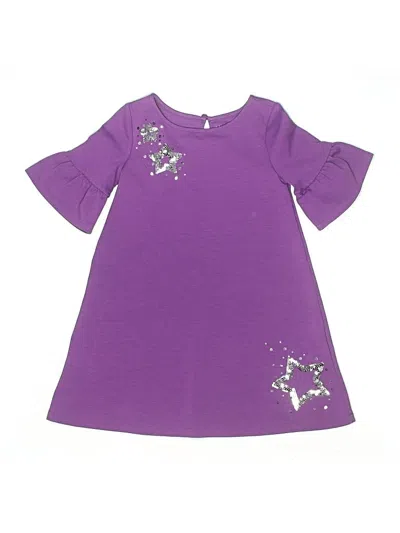 Pre-owned Lands' End Kids'  Dress In Purple