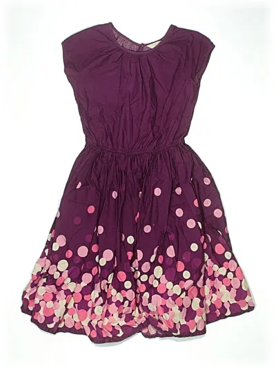 Pre-owned Lands' End Kids'  Dress In Purple
