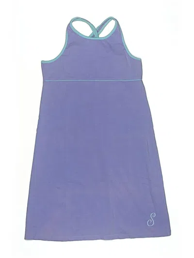 Pre-owned Lands' End Kids'  Dress In Purple
