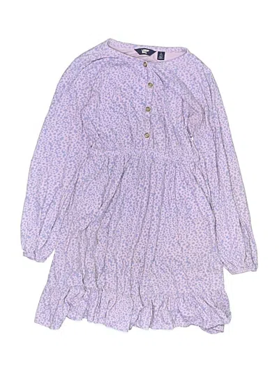Pre-owned Lands' End Kids'  Dress In Purple