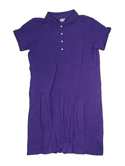Pre-owned Lands' End Kids'  Dress In Purple