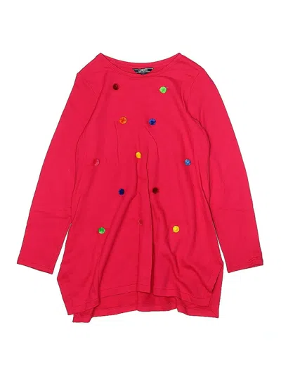 Pre-owned Lands' End Kids'  Dress In Red