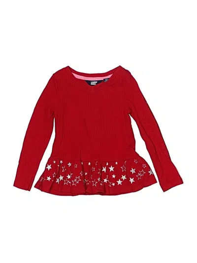 Pre-owned Lands' End Kids'  Dress In Red