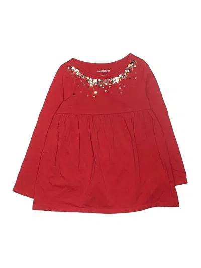 Pre-owned Lands' End Kids'  Dress In Red