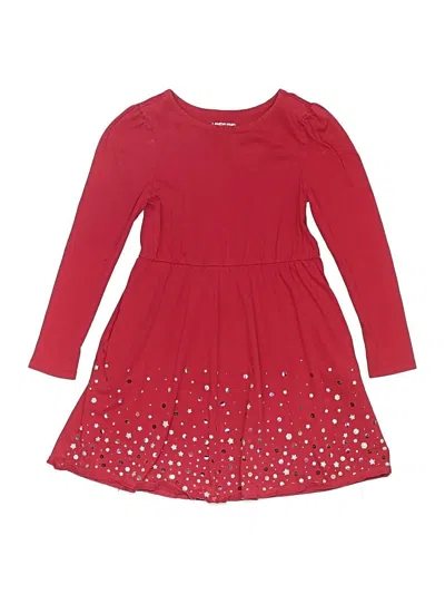 Pre-owned Lands' End Kids'  Dress In Red