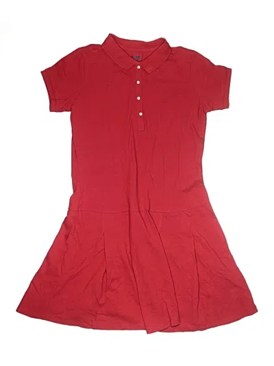 Pre-owned Lands' End Kids'  Dress In Red