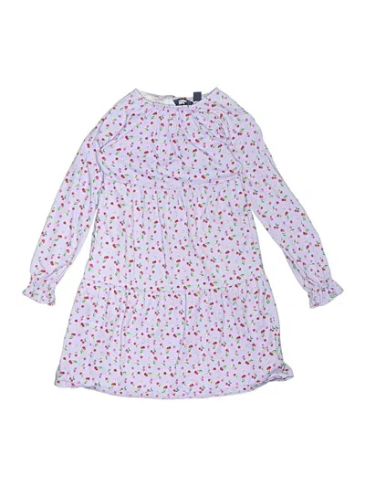 Pre-owned Lands' End Kids'  Dress In White