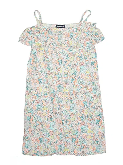Pre-owned Lands' End Kids'  Dress In White