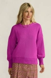 Lands' End Drifter Jersey Crewneck Sweater In Pink