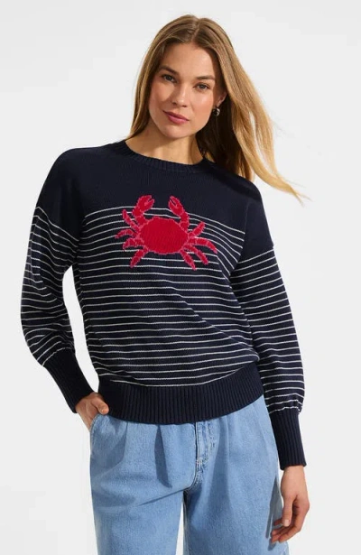 Lands' End Drifter Jersey Crewneck Sweater In Black