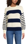 Lands' End Drifter Jersey Crewneck Sweater In Neutral