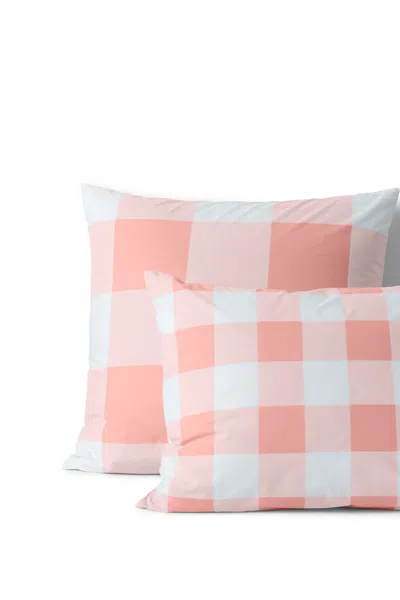 Lands' End Easy Care Cotton Percale Sham - 200 Thread Count In Pink