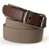 Lands' End Elastic Surcingle Belt In Brown
