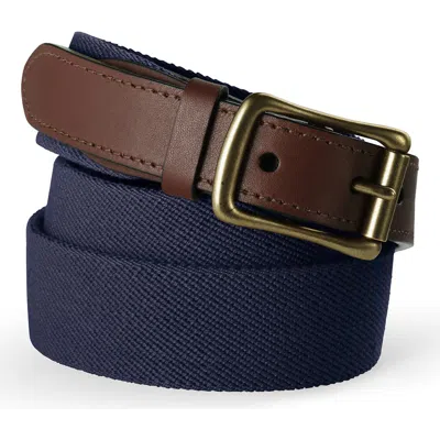 Lands' End Elastic Surcingle Belt In Multi