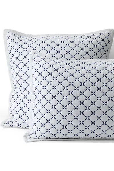 Lands' End Embroidered Diamond Double Voile Sham