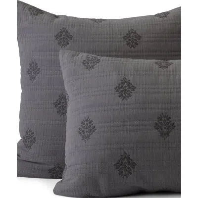 Lands' End Embroidered Matelasse Pillow Sham In Multi