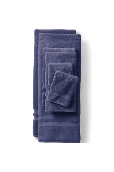 Lands' End Essential Cotton 6-piece Bath Towel Set In Blue