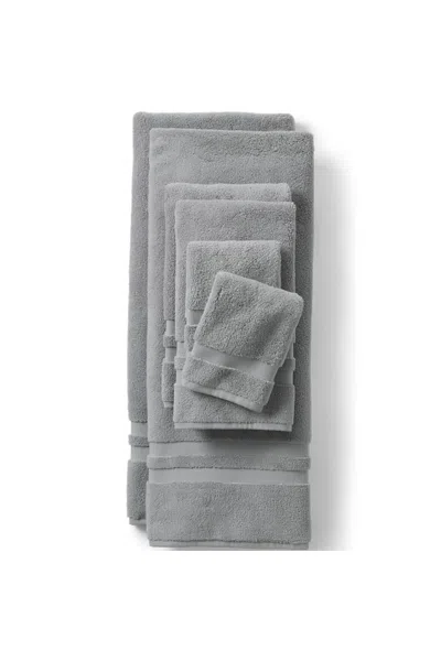 Lands' End Essential Cotton 6-piece Bath Towel Set In Gray