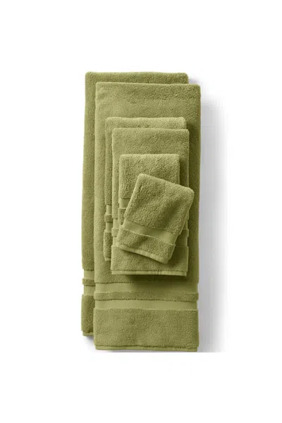 Lands' End Essential Cotton 6-piece Bath Towel Set In Green