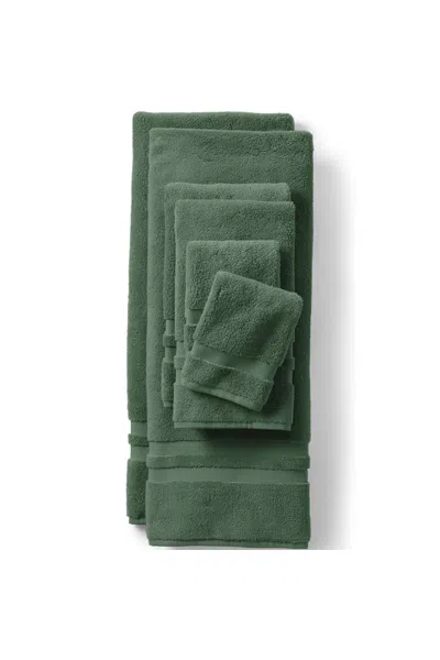 Lands' End Essential Cotton 6-piece Bath Towel Set In Green
