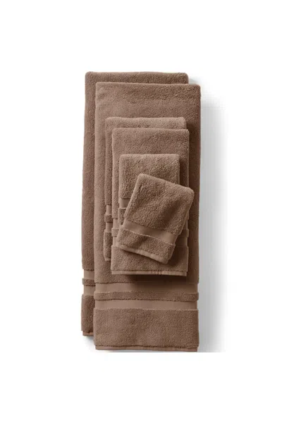 Lands' End Essential Cotton 6-piece Bath Towel Set In Brown