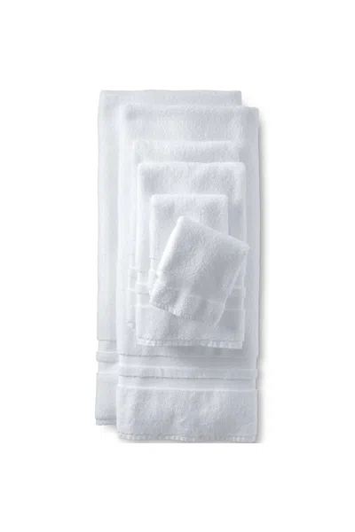 Lands' End Essential Cotton 6-piece Bath Towel Set In White