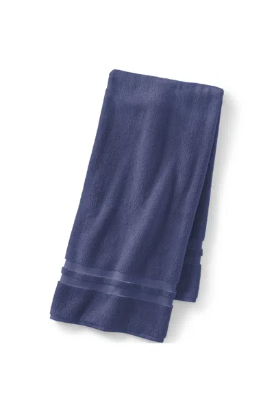 Lands' End Essential Cotton Bath Towel In Blue