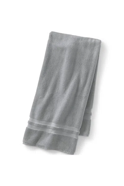 Lands' End Essential Cotton Bath Towel In Gray
