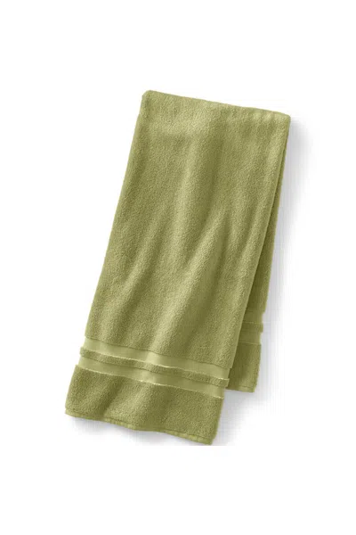 Lands' End Essential Cotton Bath Towel In Green