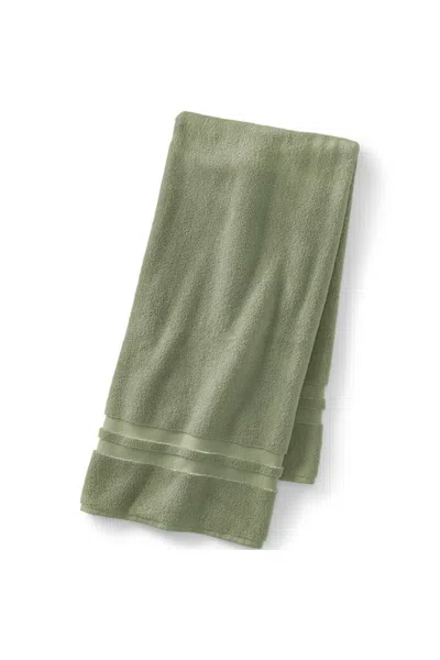 Lands' End Essential Cotton Bath Towel In Green