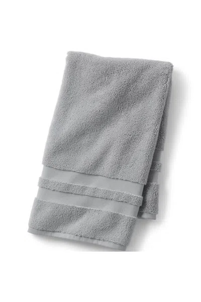Lands' End Essential Cotton Hand Towel In Gray