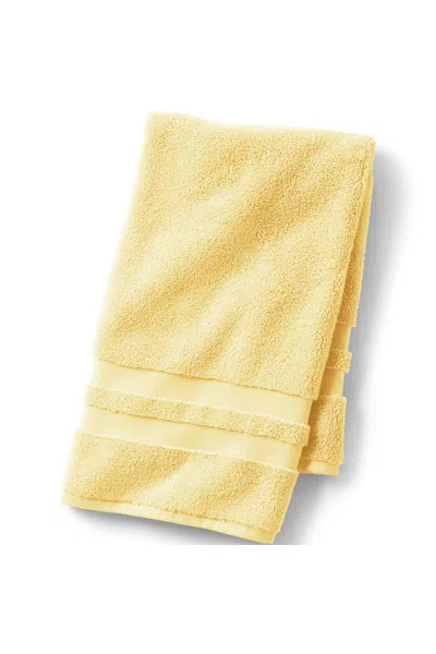 Lands' End Essential Cotton Hand Towel In Yellow