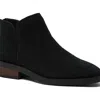 Lands' End Essential Zip Up Ankle Booties In Black