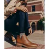 Lands' End Essential Zip Up Ankle Booties In Brown