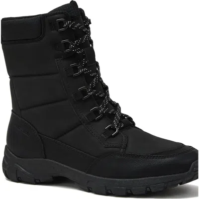 Lands' End Expedition Trail Waterproof Lace Up Snow Boots In Black