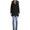 Lands' End Expedition Waterproof Down Winter Parka With Faux Fur Hood In Black