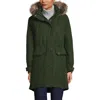Lands' End Expedition Waterproof Down Winter Parka With Faux Fur Hood In Fresh Evergreen
