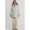 Lands' End Expedition Waterproof Down Winter Parka With Faux Fur Hood In Light Fog