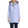 Lands' End Expedition Waterproof Down Winter Parka With Faux Fur Hood In Soft Periwinkle
