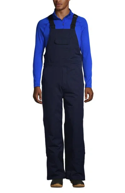 Lands' End Expedition Winter Bib Snow Pants In Blue