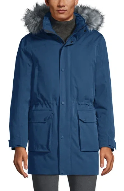 Lands' End Expedition Winter Parka In Evening Blue